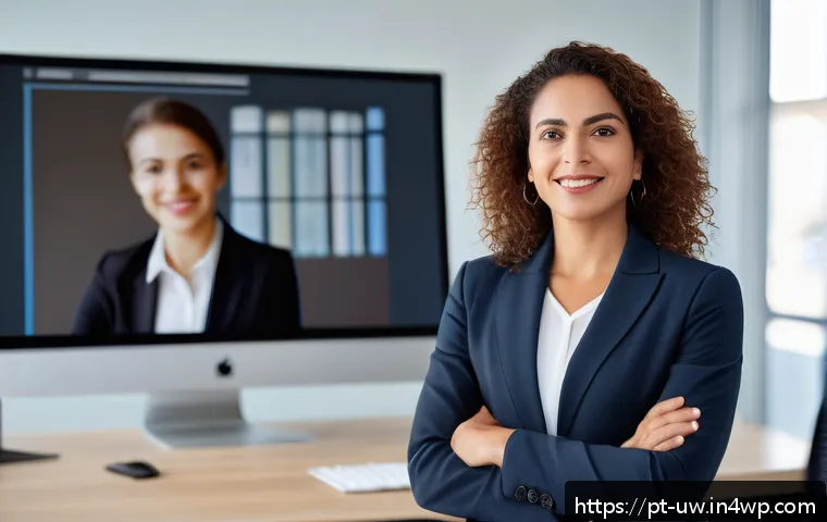 표현력 향상을 위한 계획 세우기 - A confident Brazilian professional woman in a modern office setting, delivering a presentation to a ...